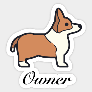 Corgi Owner Sticker